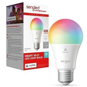 4 Sengled 60W LED Smart Light Bulb (A19) Matter-Enabled Multicolor Works w/Alexa